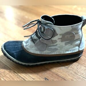 Sorel Gray Camo Out & About Duck Boot